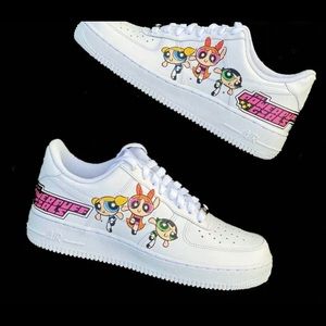 Custom Nike Air Force 1 Power Puff Girls